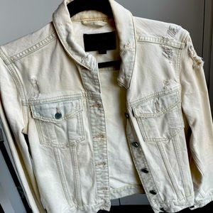 Distressed All Saints Denim Jacket